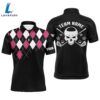 Pink Argyle Pattern Mens Customized Skull Gift Summer 2 Pink Argyle Pattern Mens Customized Skull