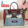 Portuguese Water Dog This Human Belongs To Leather Handbag