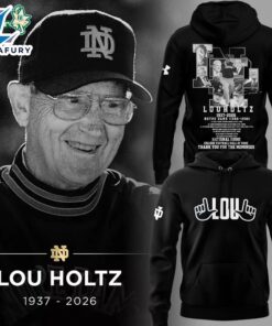 R.I.P Lou Holtz Thank You For The Memories Limited Edition Hoodie Black