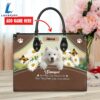 Samoyed Dog Are Not Our Whole Life But They Make Our Lives Whole Leather Handbag