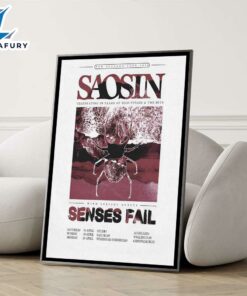 Saosin New Zealand Tour 2026 Poster