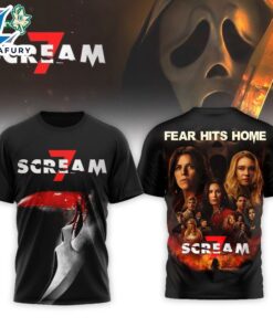 Scream 7 Official Poster Only In Theatres On February 27 2026 Fear Hits Home Shirt