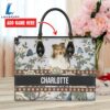 Shetland Sheep Dog Bior Leather Handbag With Flowers And Butterfly Love Your Pet 2 Shetland Sheep Dog Bior Leather Handbag With Flowers And Butterfly