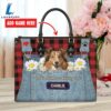 Shetland Sheepdog Dog This Human Belongs To Leather Handbag