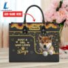 Shiba Inu Dog Just A Girl Who Loves Dogs Leather Handbag Love Your Pet 2 Shiba Inu Dog Just A Girl Who Loves Dogs Leather Handbag