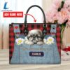 Shih Tzu Dog This Human Belongs To Leather Handbag