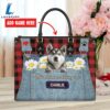 Siberian Husky Dog This Human Belongs To Leather Handbag Love Your Pet 2 Siberian Husky Dog This Human Belongs To Leather Handbag