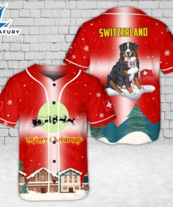 Switzerland Merry Christmas Baseball Jersey