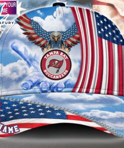 Tampa Bay Buccaneers Cap Pride US 4th Of July Cap Veterans Cap Custom Name