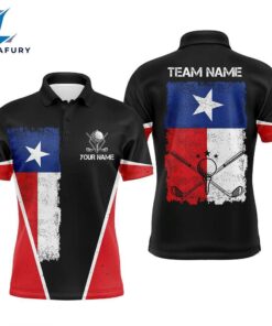 Texas Flag Black Mens Custom Patriotic