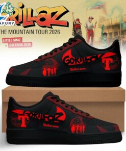 Texas Rangers x Gorillaz The Mountain Tour 2026 North America AF1 Custom Sneaker