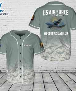 US Air Force 71st Rescue Squadron Baseball Jersey
