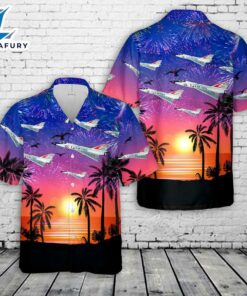 US Air Force Convair F-106 Delta Dart New Jersey 4th Of July Hawaiian Shirt