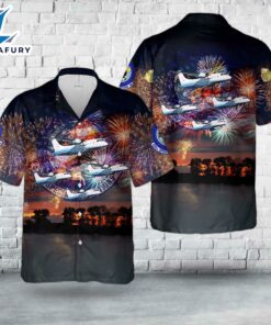 US Air Force Dornier C-146A Wolfhound Of 524th Special Operations Squadron, 4th Of July Hawaiian Shirt