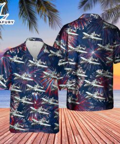 US Air Force Fairchild Republic A-10 Thunderbolt II 4th of July Hawaiian Shirt