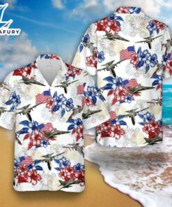 US Air Force General Dynamics F-111 Aardvark 4th Of July Hawaiian Shirt