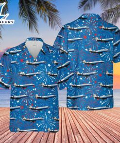 US Air Force Gulfstream C37B 4th Of July Hawaiian Shirt