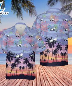 US Air Force Hanoi Taxi (Lockheed C-141 Starlifter) 4th Of July Hawaiian Shirt