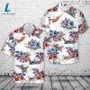 US Air Force North American F-100 Super Sabre, 4th Of July Hawaiian Shirt