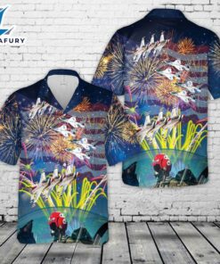 US Air Force Thunderbirds, 4th Of July Hawaiian Shirt 3