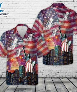 US Air Force Thunderbirds, 4th Of July Hawaiian Shirt 4