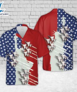 US Air Force Thunderbirds, 4th Of July Hawaiian Shirt