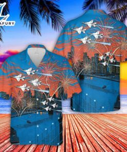 US Air Force Thunderbirds 4th Of July Hawaiian Shirt