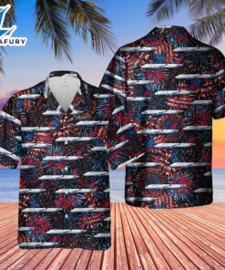 US Airlines 2 Airbus A220-100 4th of July Hawaiian Shirt