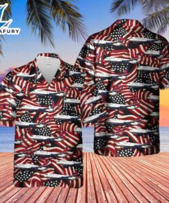 US Airlines 2 Boeing 757-232 4th of July Hawaiian Shirt