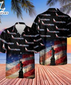 US Airlines Boeing 737-823 4th of July Hawaiian Shirt