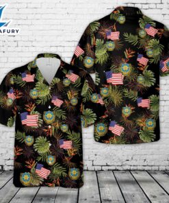 US Army 141st Military Intelligence Battalion, 4th Of July Hawaiian Shirt