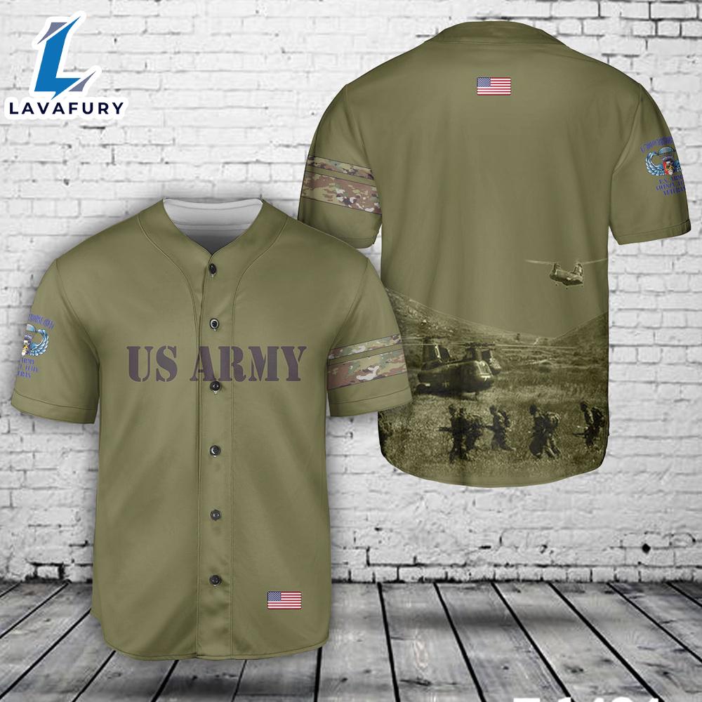 US Army 1509th ABCT Vicenza Italy 1980 Paratroopers Baseball Jersey 4TH Of July US Army 1509th ABCT Vicenza Italy 1980 Paratroopers Baseball Jersey 4TH Of July