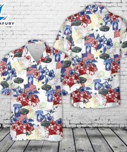 US Army 173rd Airborne Brigade Paratrooper, 4th Of July Hawaiian Shirt