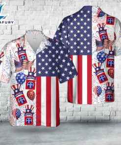US Army 82nd Airborne Division, 4th Of July Hawaiian Shirt