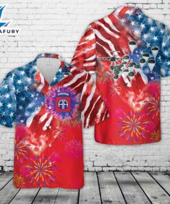 US Army 82nd Airborne Division Paratrooper, 4th Of July Hawaiian Shirt 3
