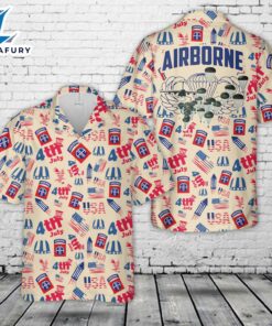 US Army 82nd Airborne Paratrooper Jumpmaster, 4th Of July Hawaiian Shirt