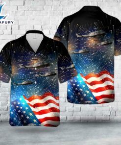 US Army Bell UH-1V Iroquois (205), 4th Of July Hawaiian Shirt