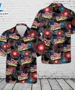 US Army Boeing CH-47 Chinook 4th Of July Hawaiian Shirt