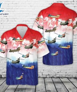US Army Boeing CH-47 Chinook, 4th Of July Hawaiian Shirt