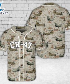 US Army Boeing CH-47 Chinook Baseball Jersey