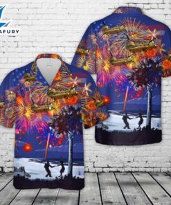 US Army Boeing CH-47F Chinook Of South Carolina Army National Guard, 4th Of July Hawaiian Shirt