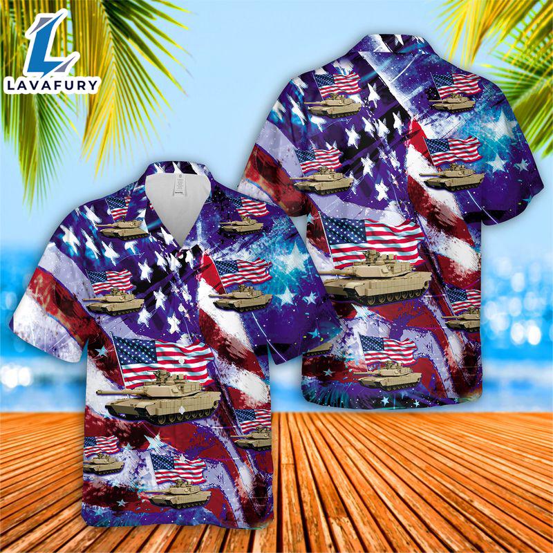 US Army M1 Abrams 4th Of July Hawaiian Shirt 4TH Of July US Army M1 Abrams 4th Of July Hawaiian Shirt 4TH Of July