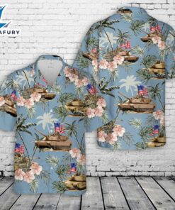 US Army M1 Abrams Tank, 4th Of July Hawaiian Shirt