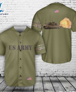 US Army M1A1 Abrams Main Battle Tank Baseball Jersey