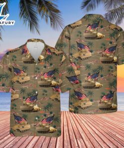 US Army M2A3 Bradley 4th Of July Hawaiian Shirt