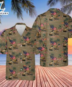US Army M3 Medium Tank (M3 Lee) 4th Of July Hawaiian Shirt