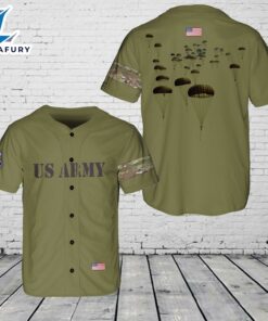 US Army Paratroopers With The 507th Parachute Infantry Regiment (507th PIR) Parachute Baseball Jersey