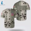 US Army Paratroopers With The 82nd Airborne Division Parachute Baseball Jersey