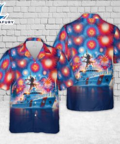 US Coast Guard, 4th Of July Hawaiian Shirt