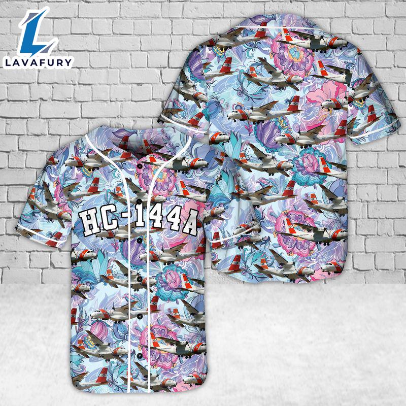US Coast Guard CASA HC-144A Ocean Sentry Baseball Jersey 4TH Of July US Coast Guard CASA HC-144A Ocean Sentry Baseball Jersey 4TH Of July